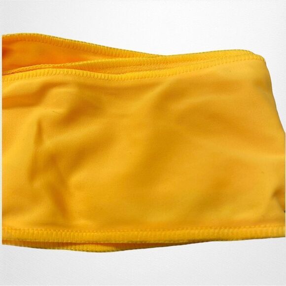 NEW Out From Under Urban Outfitters UO Sorelle Yellow Twist Halter Bra Top S L - Picture 3 of 3